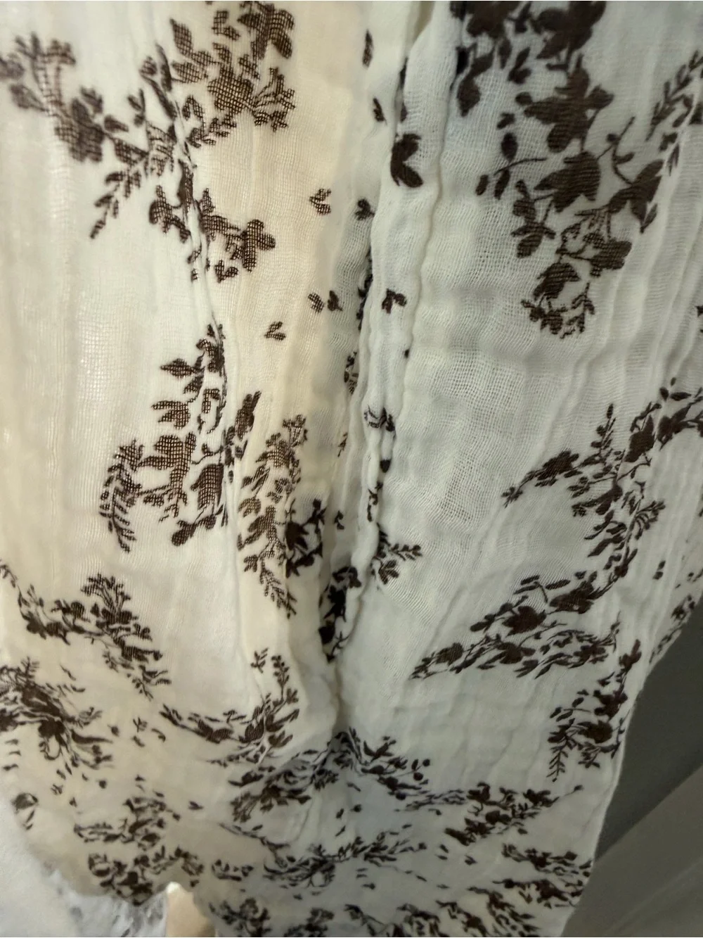 Free People gauze Floral Tunic oversized dress large